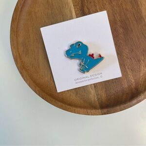 4/$15 Blue Dragon Dinosaur Brooch Pin